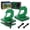 Green, variant on AMBULL 3/8" Tractor Bucket Grab Hooks with Safety Latch, Bolt-On Hooks with Backing Plate and Rubber Gasket, Heavy Duty Grade 80 Forged Steel, 18,000 Lbs Breaking Capacity (2 Pack, Green)