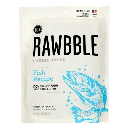 Bixbi Rawbble Grain-Free Fish Recipe Freeze Dried Dog Food, 13