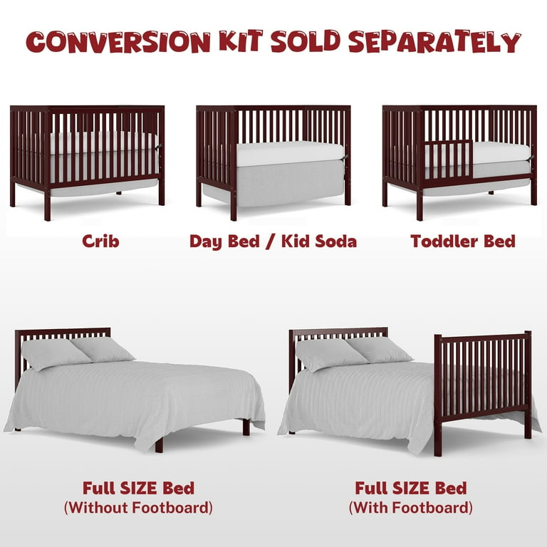 Convert crib to full bed without kit 2025