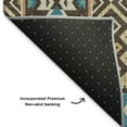 thumbnail image 5 of Addison Rugs Mayfield Premium Machine Washable Transitional Aztec Brown Rectangle Rug, 8' x 10', 5 of 7