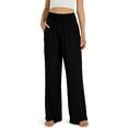 thumbnail image 4 of SOMER Women's Wide Leg Palazzo Lounge Pants with Pockets Light Weight Loose Comfy Casual Pajama Pants, 4 of 6