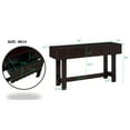 thumbnail image 4 of Mid-Century Modern Entryway Console Table, Wooden Sofa Table with Storage Drawers for Living Room Hallway, 4 of 13