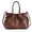 Brown, variant on Women PU Leather Tote Shoulder Bag Ruched Crossbody Handbag Trendy Vintage Top Handle Satchel Hobo Purse for Work Casual Travel - Coffee