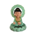 thumbnail image 4 of Mini Estatua Solar De Buda Que Asiente Con La Cabeza, Adorno Para Coche, Decoración Para El Hogar Y La Oficina, Estilo D Macarena  Estatua de Buda, 4 of 8