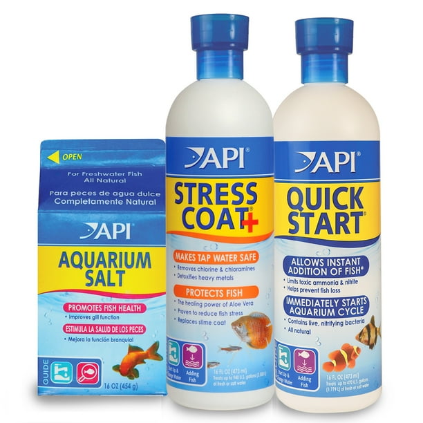 API Aquarium Starter Bundle Pack One (1) API Quick Start 16 Oz., One