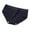 Black, variant on ShomPort Cotton Panties for Women Soft Mid Waist Briefs Basic Solid Color Hipster Underwear