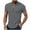 Gray, variant on Dagegui Mens Cotton Linen Shirts Short Sleeve V Neck Henley Shirt Solid Color T-Shirts Lightweight Pullover Tops Casual Outdoor Vacation Travel Tees Wine,L