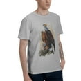 thumbnail image 3 of Bald Eagle Men's T-Shirt Cotton 100% Summer Tops Fashion Casual Bald Eagle Short Sleeves for Men Women Round Collar Top Tees, 3 of 6