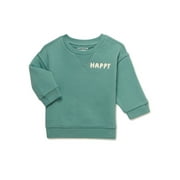 easy-peasy Baby Solid French Terry Crew Sweatshirt, Sizes 0/3-24 Months