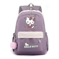 thumbnail image 2 of Cute Hello Kitty Girls Backpack Sweet Soft Large Capacity Student Schoolbag College Students Patchwork Laptop Simple Mochilas, 2 of 5