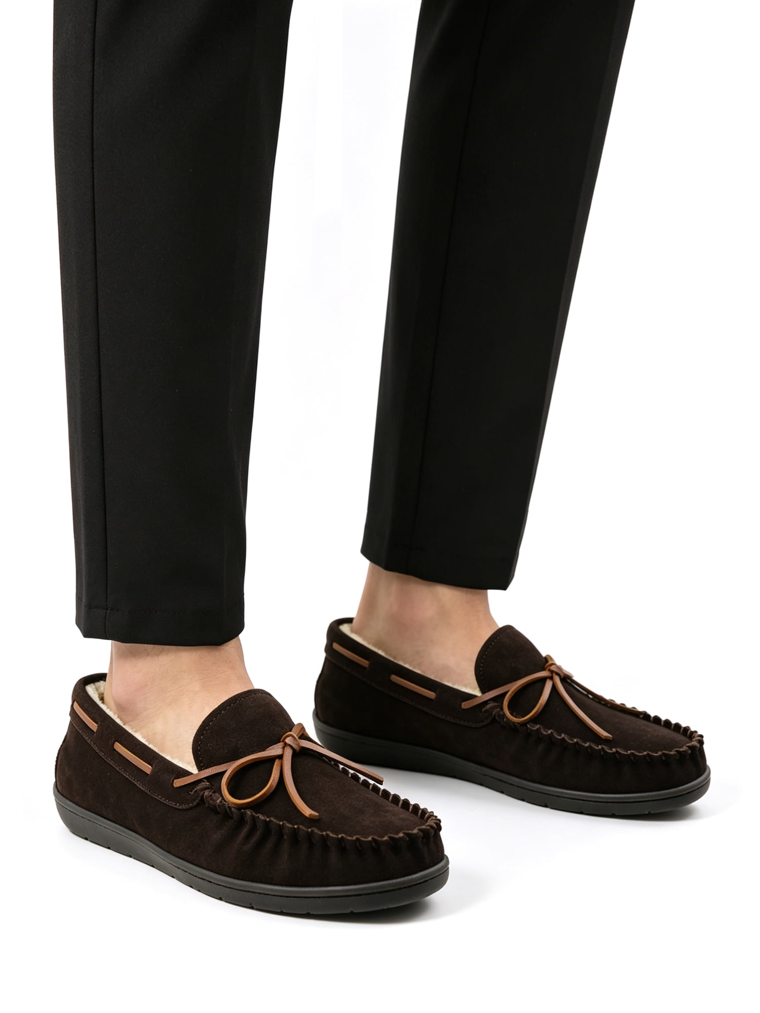George Men`s Trapper Moccasin Slippers