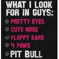 thumbnail image 2 of What I Look In Guys Pit Bull Dog Lady Women's Long Sleeve T Shirt Brisco Brands L, 2 of 6