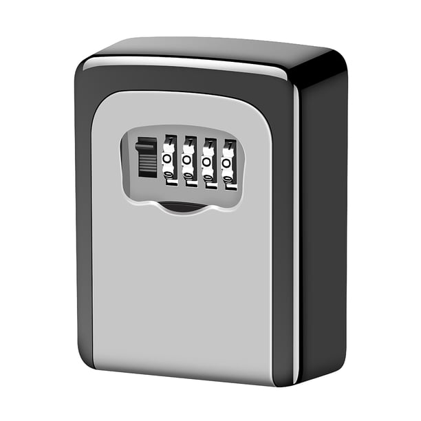 Caja De Seguridad Para Llaves Combinada Caja De Bloqueo De Llaves Caja De Almacenamiento De Llaves Resistente A La Intemperie De 4 Dígitos Montada En La Pared Titular De Llaves Sweethay HA020450-00
