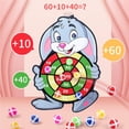 thumbnail image 4 of Vogacara Libera tus habilidades matemáticas con enormes dardos de animales, juego de , bolas adhesivas, dianas, juego de deportes familiares Juegos de cartas conejos, 4 of 6
