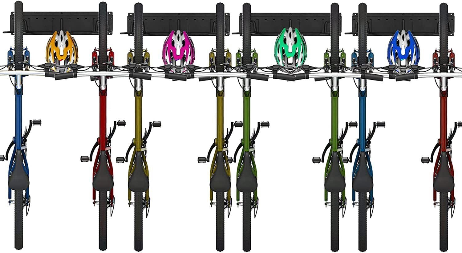 Oumilen Wall Mount Bike Storage Rack Garage Bike Holder Hanger for 6 Bicycles 500lbs