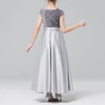 thumbnail image 5 of oqasdz Girls Dresses Sleeveless High Waist Pleated Performance Recital Tutu Outfit for Kids Evening Party Wedding Dress, 5 of 6