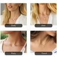 thumbnail image 6 of TURANDOSS Pearl Cross Necklace for Women, 14K Gold Plated Sideway Cross Necklace Dainty Pearl Choker Necklace for Women Trendy, 6 of 6