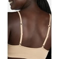 thumbnail image 6 of No Boundaries Women's Seamless Ribbed Triangle Bralette, Sizes XS-XXXL, 6 of 10