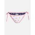 thumbnail image 6 of No Boundaries Summer Print Reversible Low Rise String Swim Bottoms, Women's XXS-XXL, 6 of 6