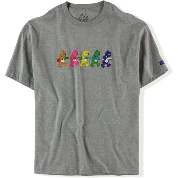 Camiseta gráfica Ecko Unltd Smokers Club Bear para hombre gris extragrande