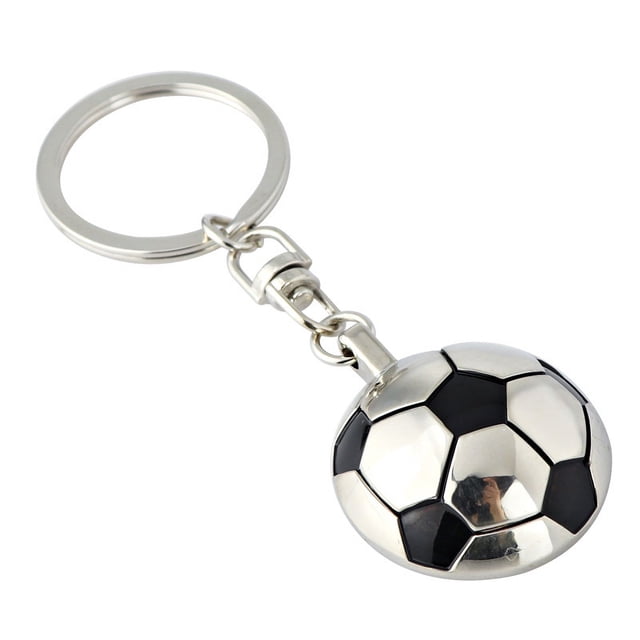 Llavero con balón de fútbol 3D, aleación de zinc