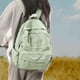 thumbnail image 4 of Mochila GAMLFL de lona verde salvia para mujer, 19 L, estilo retro, 4 of 8
