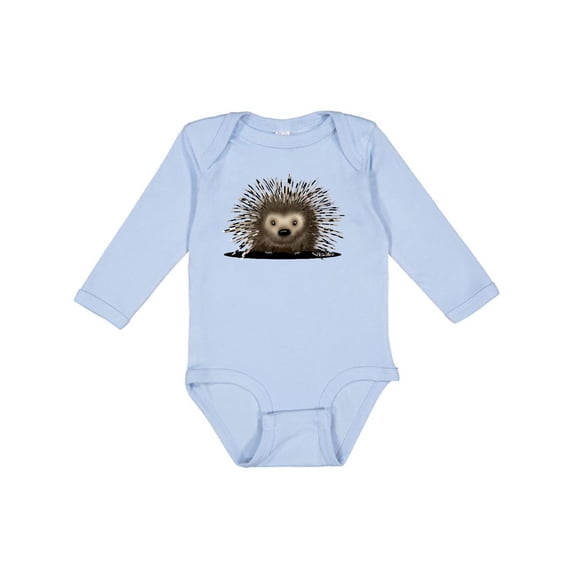 Inktastic Porcupine Boys or Girls Long Sleeve Baby Bodysuit