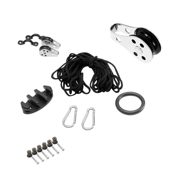 Kit de Polea Listón Cojín de Ojo Cordón para Kayak Sunnimix Kit de carrito de kayak