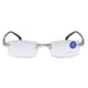 thumbnail image 3 of Gafas de lectura plegables para hombre con marco y borde de diamante integrado y película antiazul, 3 of 5