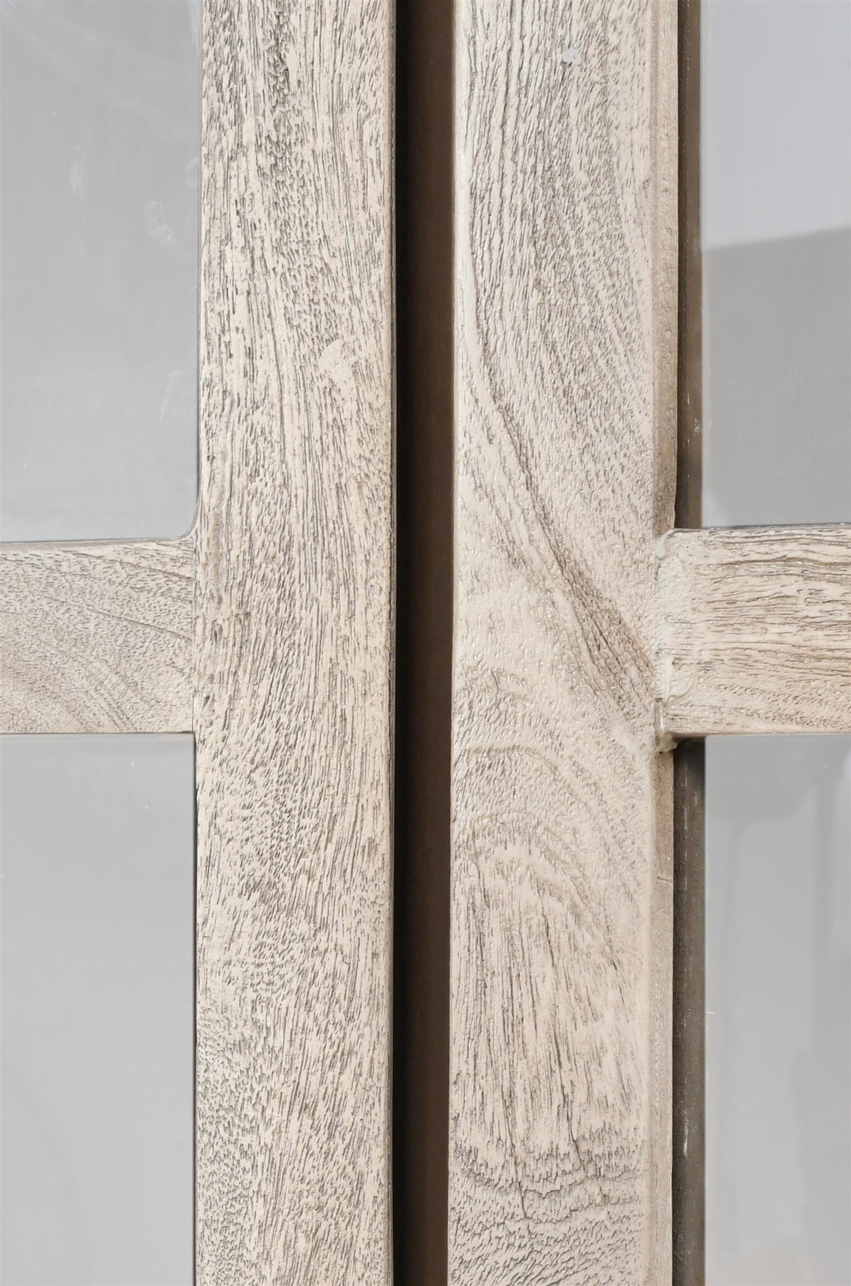 Argyle Bookcase in Modern Light Ash Ivory Finish on Reclaimed Solid Wood