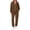 Brown #678, variant on Women's 2 Piece Tracksuit Set Zip Up Hoodie and Jogger Sweatpants, Casual Fall Lounge Travel Outfit with Drawstring Hood Front Pockets Sweatsuit, M