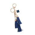 thumbnail image 1 of Encanto Del Diamante Mariposa Colgante Niñas Bling Del Regalo de La Decoración Del Bolso Colgante Llavero Azul real Soledad Llavero de cuero de imitación de la borla colgante, 1 of 8