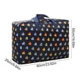 thumbnail image 2 of Heavy Duty Storage Bag with Reinforced Handles - Large Tote for Clothes Toy and Christmas Decoration Thickened with Double Zippers, 2 of 6