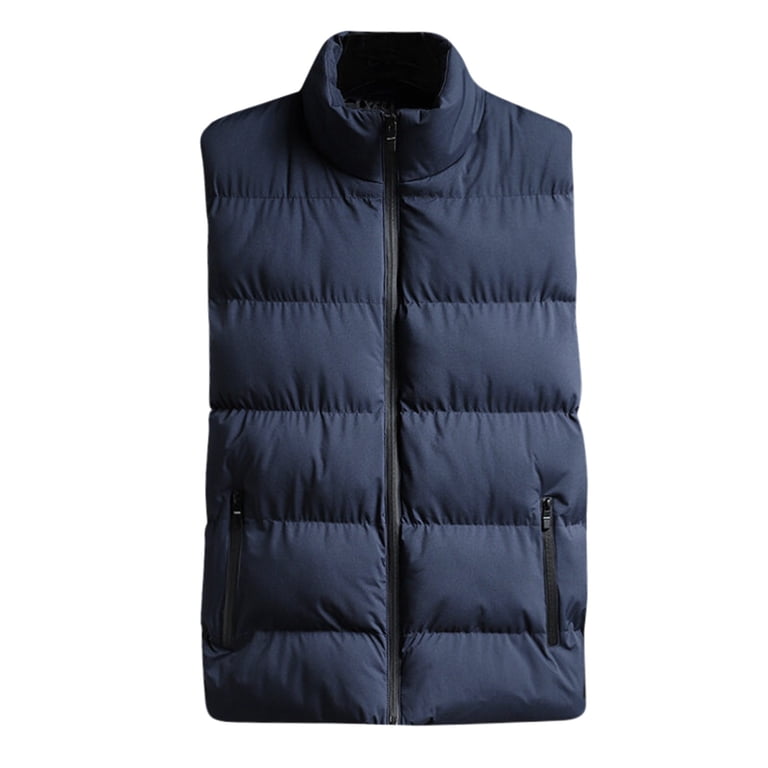 Lightweighted Outerwear Long Puffer Vest Mens Autumn And Winter