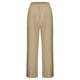 thumbnail image 3 of WILLBEST Pantalones Casuales de Cintura Alta para Mujer, Cómodos, Holgados, elegantes, para Uso Diario, Primavera y Verano, con Lazo En La Cintura, de Colores Lisos. Extra Grande, 3 of 7