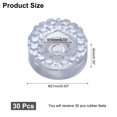 thumbnail image 2 of Uxcell 30Pcs Pies de tabla de cortar transparentes, 0.35" H x 0.83" D Almohadillas de goma redondas antideslizantes con tornillos y arandela de acero inoxidable incorporada para muebles, 2 of 6
