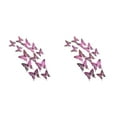 thumbnail image 1 of Pared de mariposas decorativas Matsuzay coloridas pegatinas de pared LK12 rosa rojo 2piezas, 1 of 6