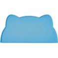 thumbnail image 1 of Cat Food Mat, Silicone Non Slip Dog Bowl Mat Waterproof Cat Feeding Mat Prevent Food Spillage and Water Mess Into the Floor Pet Food Mat (17" x 10", Lake Blue), 1 of 5