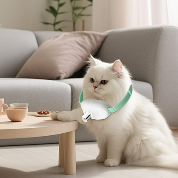 Todaioua Automatic Cat Toys with LED Light,Upgraded Light Head, Interactive Toys for Indoor Cats,Wearable Electronic Collar for Kitten,Rechargeable Amusing Gifts for Cat Lovers