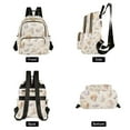 thumbnail image 4 of FORMRS Mini Backpack Purse for Women Quilted Travel Daypack Casual Shoulder Bag, Colorful Watercolor Seashells, 4 of 7