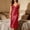 Red, variant on Hkoxplj Nightgown for Women Satin Lace Trim V Neck Spaghetti Strap Crisscross Back Maxi Sleep Dress Silky Full Length Nightdress Loungewear Plus Size S to 3XL for Home Sleep Lounge