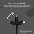 thumbnail image 5 of Belkin BoostCharge Pro Flex Braided USB Type A to Lightning Cable (1M/3.3FT), MFi Certified Charging Cable for iPhone 13, 12, 11, Pro, Max, Mini, SE, iPad and More, 2-Pack, Black, 5 of 6