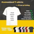 thumbnail image 3 of Personalized T-shirts, customizable with your text,photos or logo made of cotton, 3 of 10