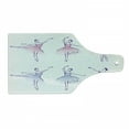 thumbnail image 1 of Ballet Cutting Board, Classical Dancer Women Performing Posing Watercolor Style Illustration, Decorative Tempered Glass Cutting and Serving Board, in 3 Sizes, by Ambesonne, 1 of 2