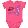 thumbnail image 3 of Inktastic Little Sister Cute Purple Dragon Girls Baby Bodysuit, 3 of 5