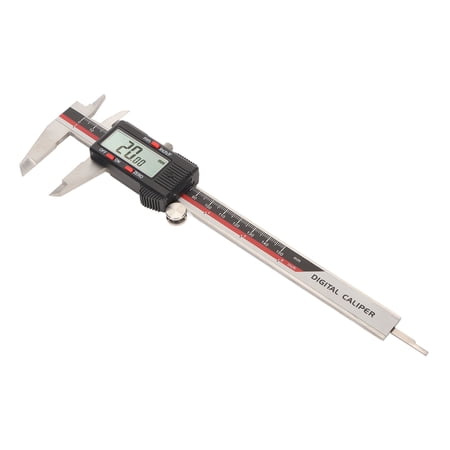 BIMZUC Digital Caliper Large LCD Display 0 to 150mm / 0 to 6 inches Stainless Steel Electronic Micrometer Vernier Measuring Tool for Home Workbench