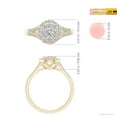 thumbnail image 4 of ANGARA Natural Diamond Split Shank Engagement Ring in 14K Yellow Gold for Women (Size-3.2mm| Color-I-J| Clarity-I1-I2) | April Birthstone, Anniversary, Jewelry Gift for Women | Natural Diamond Ring, 4 of 8