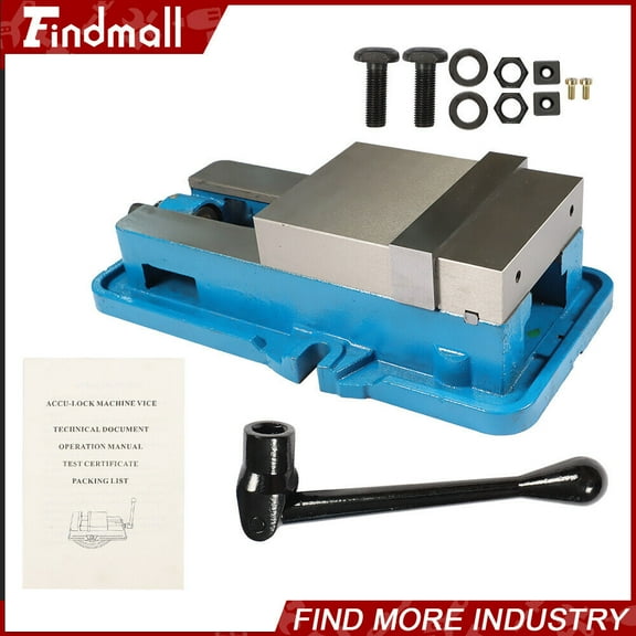 findmall 6 Inch Lockdown Vise Precision CNC Milling Machine Bench Clamping Vice
