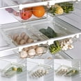 thumbnail image 4 of Refrigerator Tray  Transparent Egg Drawer/Vegetable Storage Boxes for Refrigerator Refrigerator Egg Trays  Pull Out with Handle  Suitable for Egg Vegetable Fruit, 4 of 10