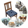 thumbnail image 7 of Logiee Tropical Leaves Print Square Chair Seat Covers, Stretch Chair Seat Covers,Seat Chair Slipcover, Non-Slip Chair Slipcover,Furniture Protector for Indoor and Outdoor-Six Piece, 7 of 7